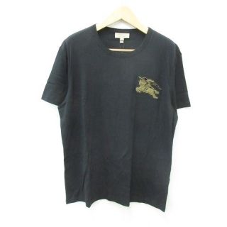 バーバリー(BURBERRY)のバーバリー BURBERRY Tシャツ 半袖 黒 ブラック ゴールド XXXL(Tシャツ/カットソー(半袖/袖なし))