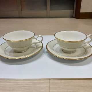 ノリタケ(Noritake)のノリタケ  カップ&ソーサ2客　ホワイトパレス　未使用品(食器)