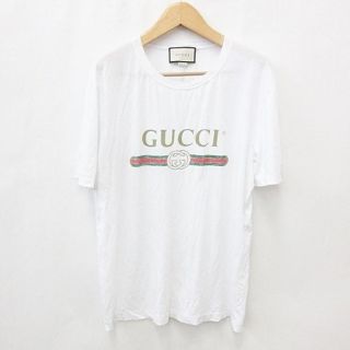 Gucci - グッチ GUCCI Ｔシャツ 半袖 スリーライン 綿 白 赤 グリーン