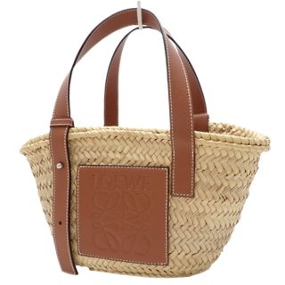 ロエベ(LOEWE)のロエベ バスケットバッグ スモール ブラウン茶 ベージュ 40802012597(かごバッグ/ストローバッグ)