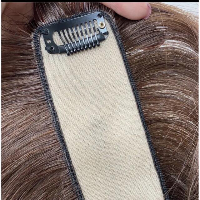 一部予約！】 人毛100%✨前髪付き部分ウィッグ地肌付きヘアピース 