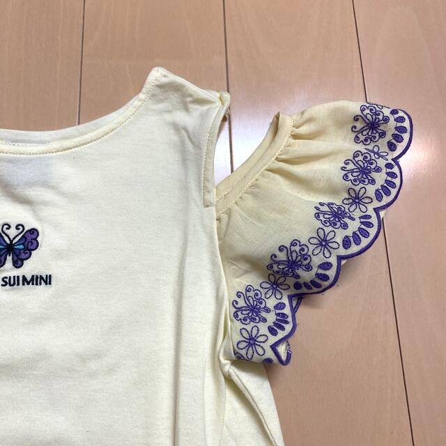 ANNA SUI mini(アナスイミニ)の【ご専用】ANNA SUImini 140【極美品】♡袖フリル♡ キッズ/ベビー/マタニティのキッズ服女の子用(90cm~)(Tシャツ/カットソー)の商品写真