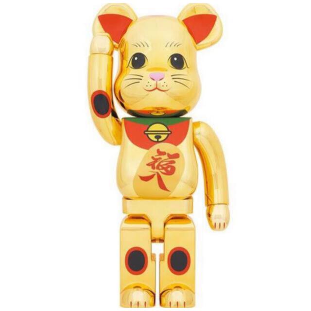 BE@RBRICK 招き猫 福入 金メッキ 1000％