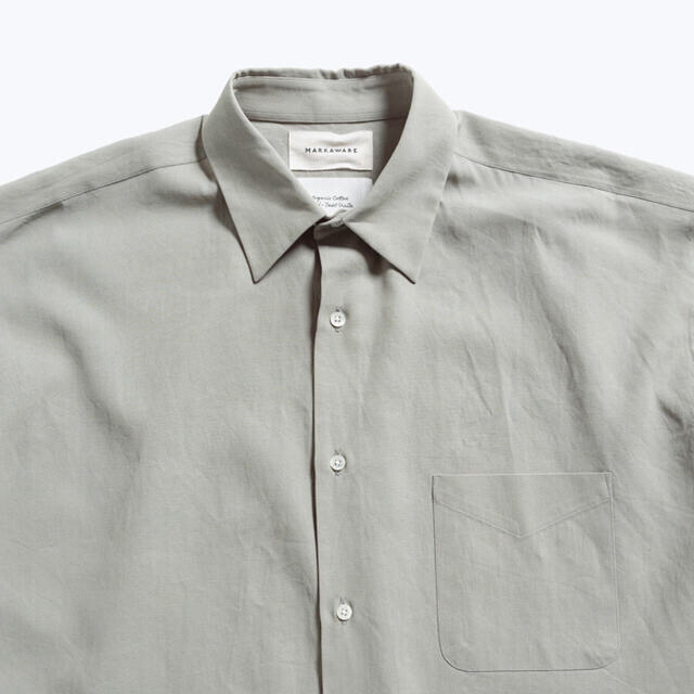 MARKAWEAR(マーカウェア)のMARKAWARE 2020ss シャツ SAGE green S メンズのトップス(シャツ)の商品写真