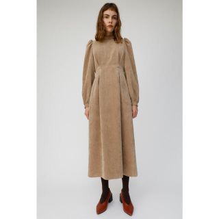 マウジー(moussy)の【moussy】コーデュロイパフスリーブワンピース(ロングワンピース/マキシワンピース)