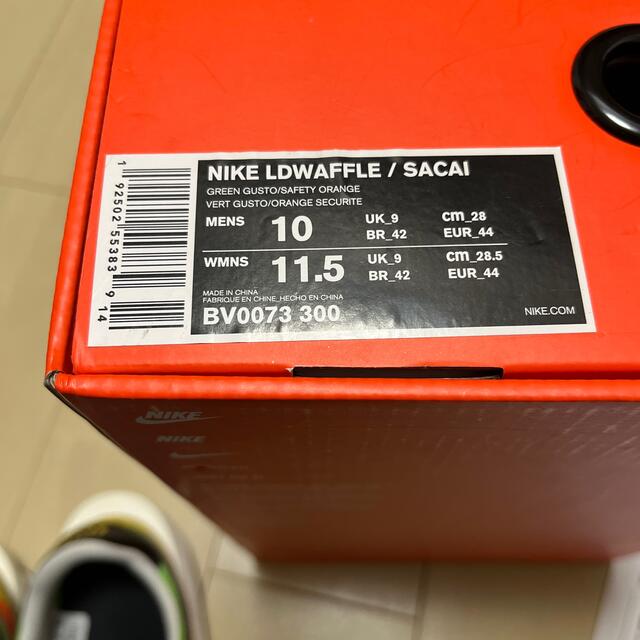 NIKE(ナイキ)のサカイ　LDワッフル　グリーン　28センチ　sacai LD waffle メンズの靴/シューズ(スニーカー)の商品写真