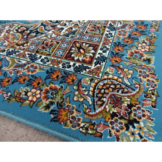 高密度ウィルトン織りペルシャ絨毯/豪華な色柄の高級玄関マットサイズ 120ｘ80
