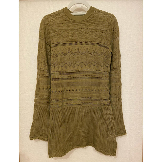 Ameri VINTAGE(アメリヴィンテージ)のアメリヴィンテージ LACY FUSUMA KNIT TOPS レディースのトップス(ニット/セーター)の商品写真