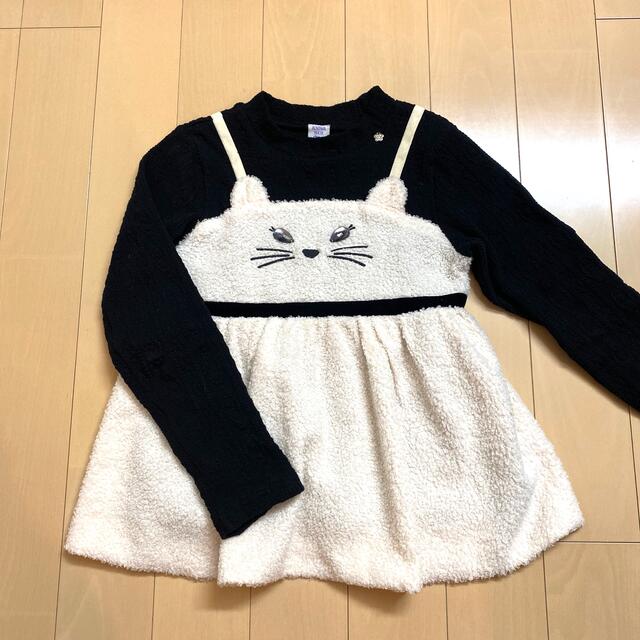 ANNA SUI mini(アナスイミニ)のANNA SUImini 140【極美品】♡猫さんフェイス♡ キッズ/ベビー/マタニティのキッズ服女の子用(90cm~)(Tシャツ/カットソー)の商品写真