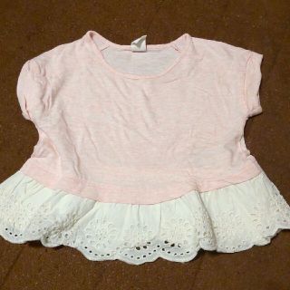 ベビーギャップ(babyGAP)のピンク　フリルトップス(Ｔシャツ)