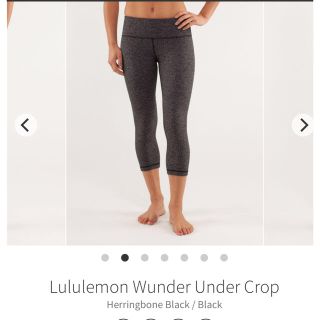 ルルレモン(lululemon)の値下！lululemon wonderunder crop size4 used(ヨガ)