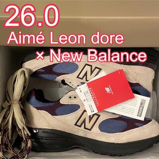 ニューバランス(New Balance)の26.0 Aimé Leon dore × New Balance 993(スニーカー)