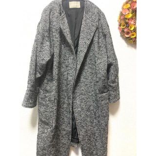 UNITED ARROWS - お値下げ　新品　ヘリンボーン　ノーカラーコート