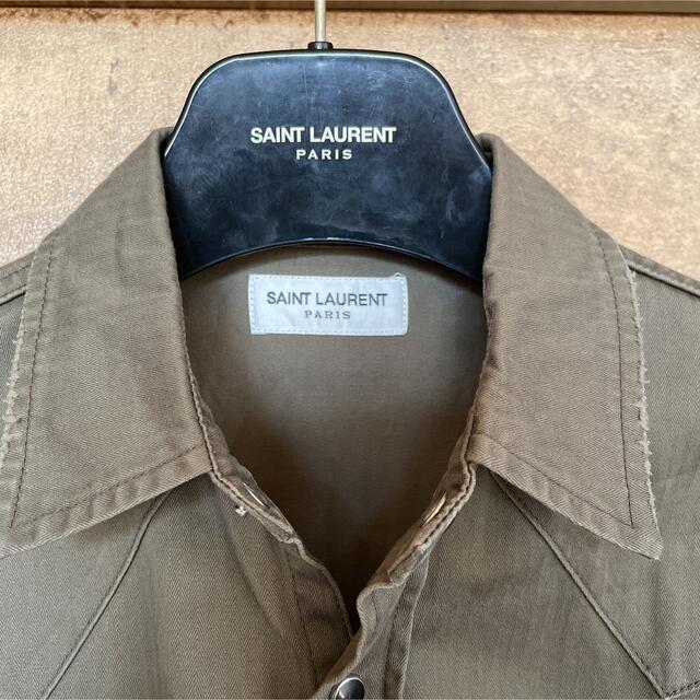 saint laurent paris サンローラン ヨーク ウエスタンシャツ | www
