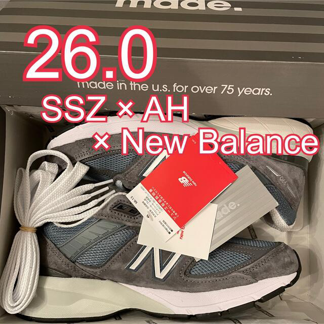 豪奢な New AH.H SSZ 26.0 - Balance New balance BE5 M990 スニーカー