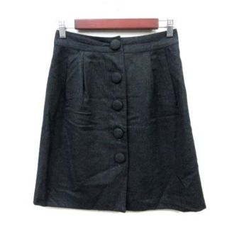 ルビーリベット(Rubyrivet)のルビーリベット 台形スカート ひざ丈 ウール 36 グレー /YI(ひざ丈スカート)
