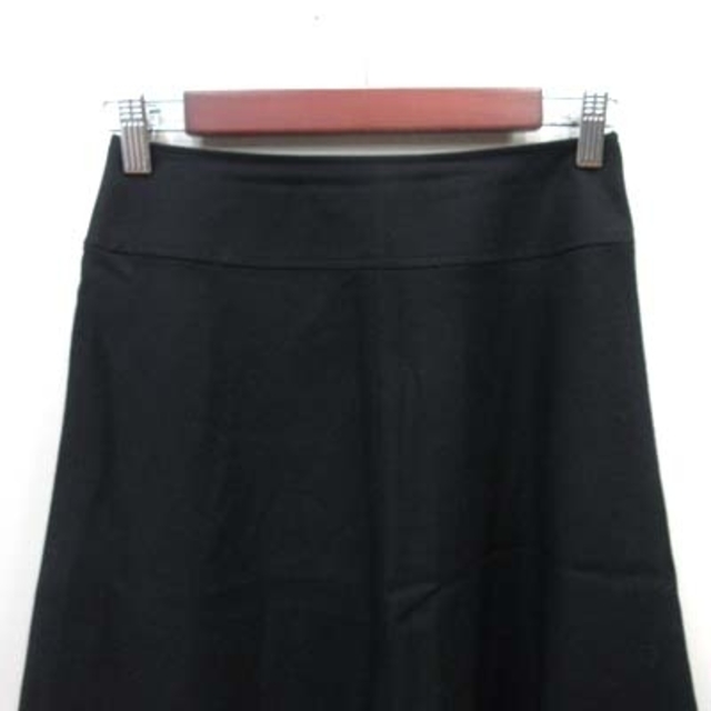 QUEENS COURT(クイーンズコート)のクイーンズコート フレアスカート ひざ丈 ウール 1 黒 ブラック /YI レディースのスカート(ひざ丈スカート)の商品写真