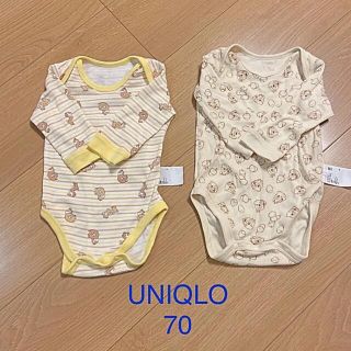 ユニクロ(UNIQLO)のユニクロ 肌着 ロンパース チップ＆デール(肌着/下着)