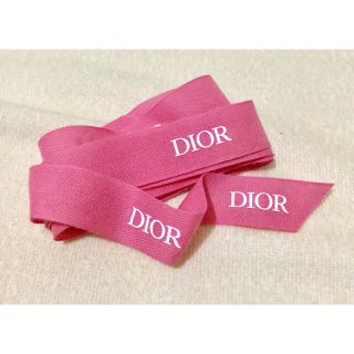 クリスチャンディオール(Christian Dior)のChristian Dior ピンク リボン 長め(ラッピング/包装)