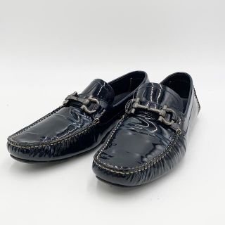 サルヴァトーレフェラガモ(Salvatore Ferragamo)のサルヴァトーレ・フェラガモ エナメル 黒 27㎝(ドレス/ビジネス)