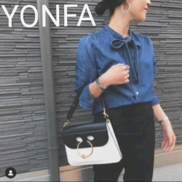 TODAYFUL(トゥデイフル)のYONFA ヨンファ デニムリボンタイシャツ レディースのトップス(シャツ/ブラウス(長袖/七分))の商品写真