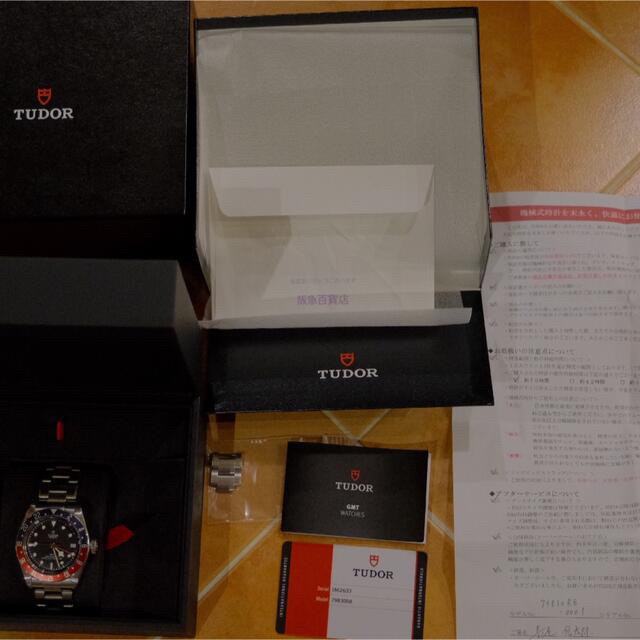 Tudor(チュードル)のチューダー  gmt TUDOR  ブラックベイGMT I862633 美品 メンズの時計(腕時計(アナログ))の商品写真