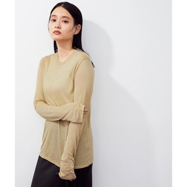 6 (ROKU)(ロク)の最終値下げ‼︎【BASERANGE】long sleeve tee レディースのトップス(カットソー(長袖/七分))の商品写真