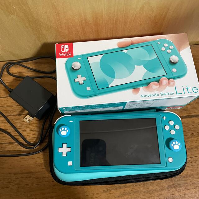 Nintendo Switch Lite ターコイズ ケース付き - 家庭用ゲーム機本体