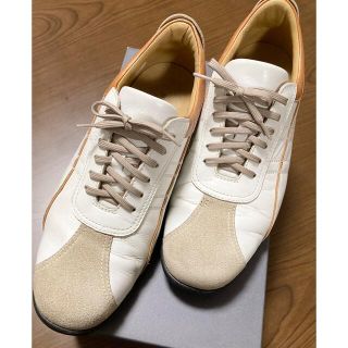 バーバリー(BURBERRY)のバーバリー　レザースニーカー　24.5cm(スニーカー)