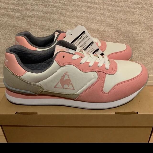 le coq sportif(ルコックスポルティフ)のルコック　レディース　スニーカー　未使用新品　淡色ピンク レディースの靴/シューズ(スニーカー)の商品写真