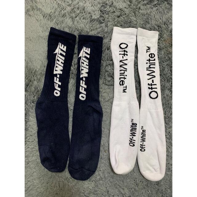 OFF WHITE ソックス　2色　ブラック、ホワイト