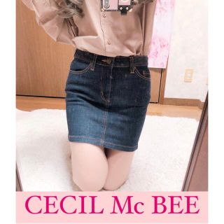 セシルマクビー(CECIL McBEE)の4364.CECIL Mc BEE ネイビー デニム ミニスカート(ミニスカート)