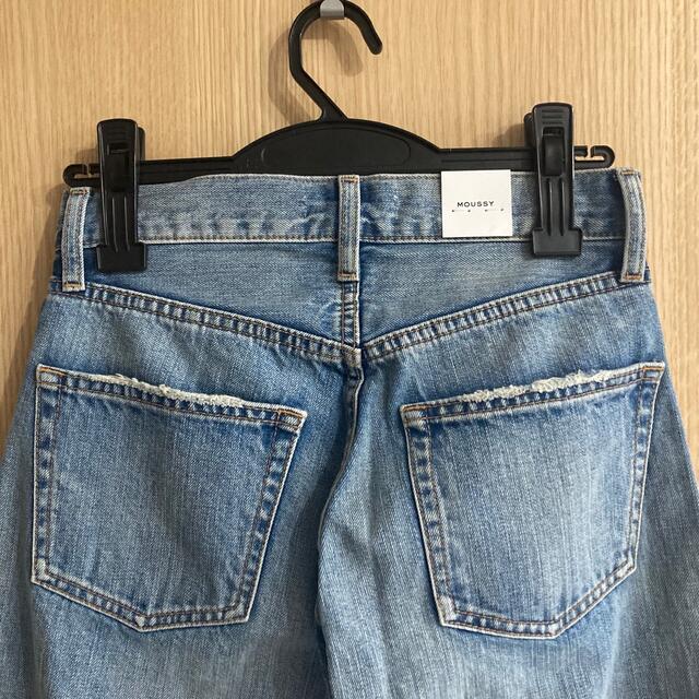 最終価格 moussy 新品未使用タグ付き ダメージスリットデニム