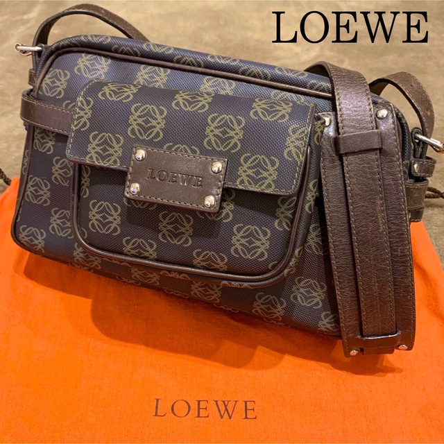 バッグ【最終値下げ】ロエベ LOEWE  アナグラム 総柄プリント  袋付き