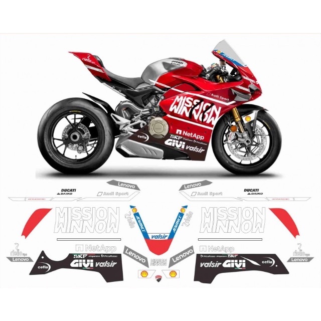 DUCATI Panigale V4用 デカールセット V4R V4SP V4Sバイク