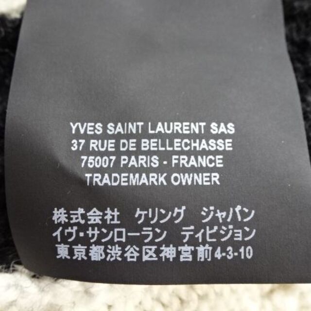 Saint Laurent(サンローラン)の【新品未使用】Saint LaurentサンローランケーブルニットM黒白 レディースのトップス(ニット/セーター)の商品写真