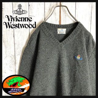 ヴィヴィアンウエストウッド(Vivienne Westwood)の【大人気オーブデザイン☆】ヴィヴィアンウエストウッド 刺繍ロゴ セーター ニット(ニット/セーター)