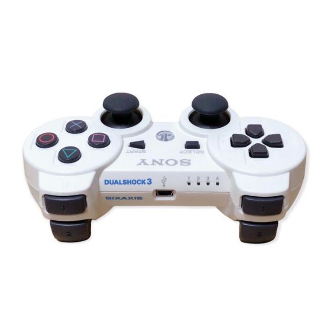 PlayStation3(プレイステーション3)の☆美品☆ PS3 dualshock3 純正 コントローラー ブラック ホワイト エンタメ/ホビーのゲームソフト/ゲーム機本体(その他)の商品写真