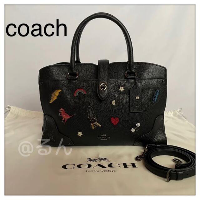 最終値下げ・削除間近❤️コーチ COACH マーサーサッチェル30 恐竜