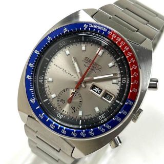 柔らかい SEIKO セイコー 5 スポーツ スピードタイマー ポーグ ペプシ