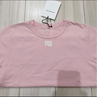 アレキサンダーワン(Alexander Wang)のALEXANDER WANG タグ付き　ロゴ　Tシャツ　ピンク　S(カットソー(半袖/袖なし))