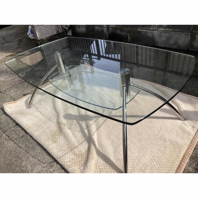 東京家具 高級ガラステーブル - ローテーブル