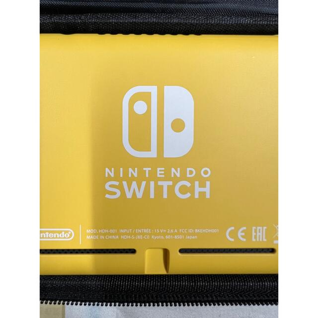 Nintendo Switch Lite 本体 イエロー ケース付