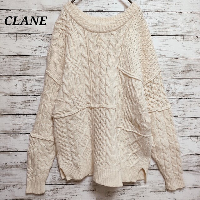 ★　CLANE HOMME クラネ フィッシャーマンセーター　 立体ニット