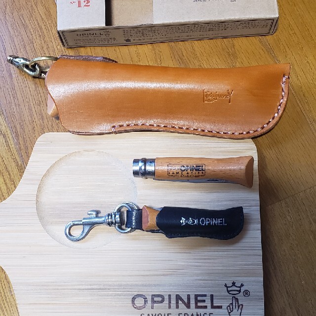 OPINEL(オピネル)のお得！！　オピネルセット　まな板付き！！ スポーツ/アウトドアのアウトドア(調理器具)の商品写真