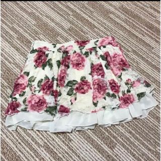 セシルマクビー(CECIL McBEE)の【美品】セシルマクビー 花柄 スカート スカパン(ミニスカート)