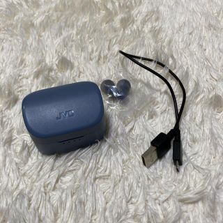 ケンウッド(KENWOOD)のJVC 完全ワイヤレスイヤホン　ネイビー　HA-A10T(ヘッドフォン/イヤフォン)