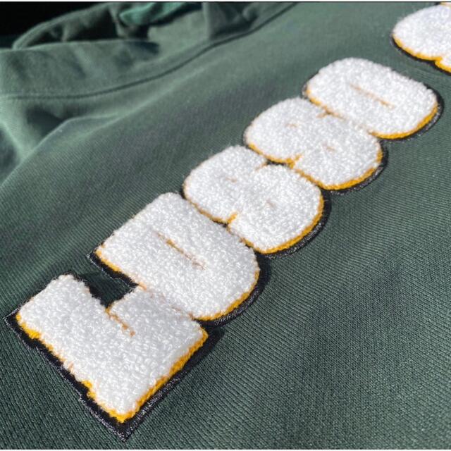 ストリート系 LUSSO SURF 刺繍ロゴパーカー グリーン Lサイズ☆