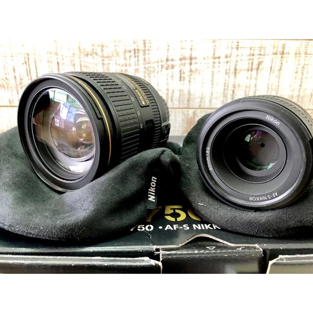 ニコンD750本体　24-120望遠レンズ　50mm単焦点レンズ　スピードライト