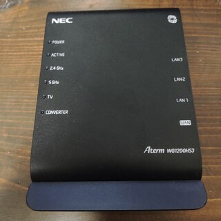 エヌイーシー(NEC)のNECAterm WG1200HS3 PA-WG1200HS3(PC周辺機器)